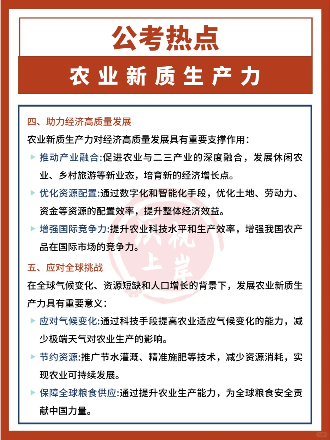 公考热点：农业新质生产力