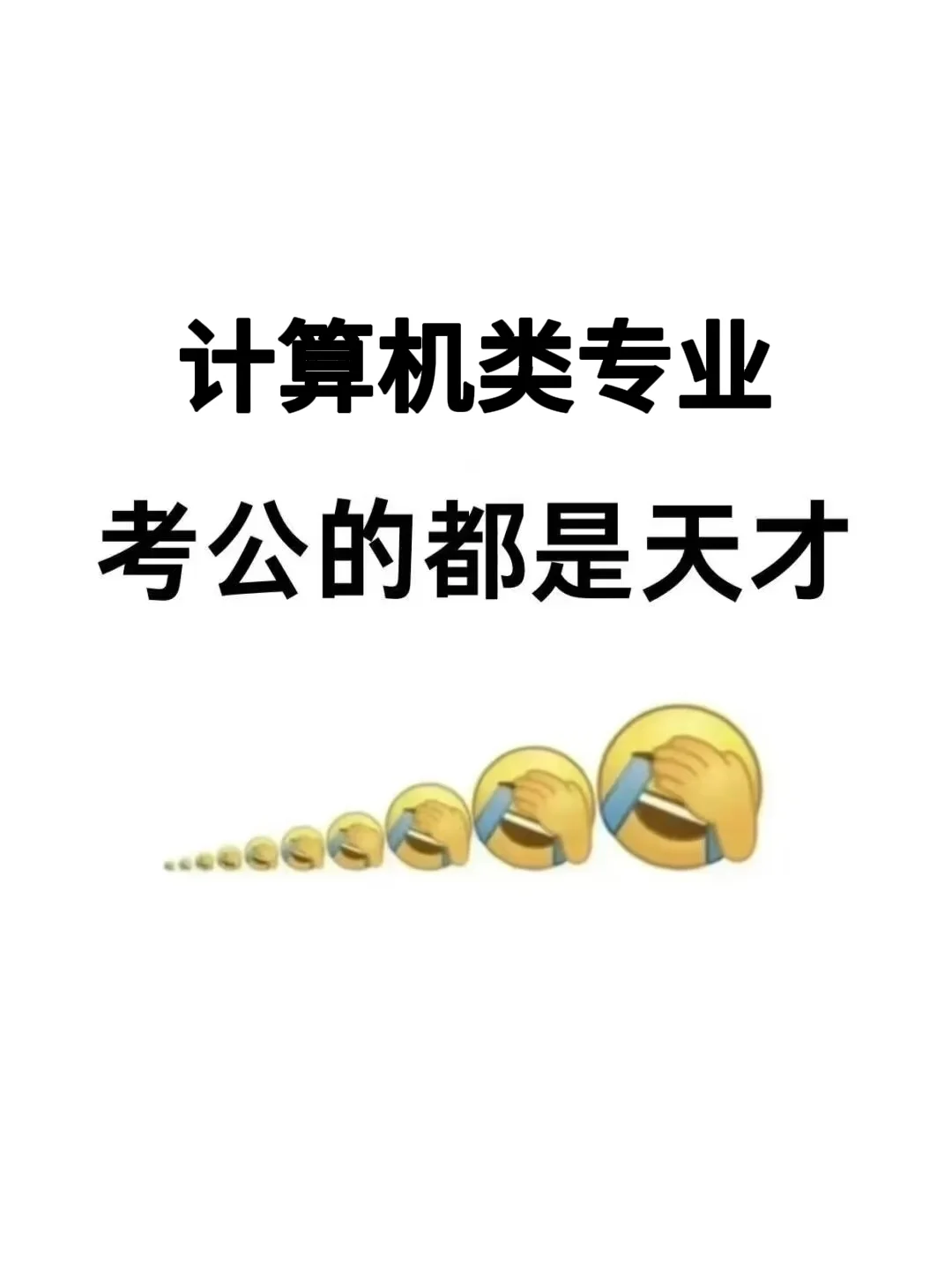 计算机类➕考公=绝杀啊！