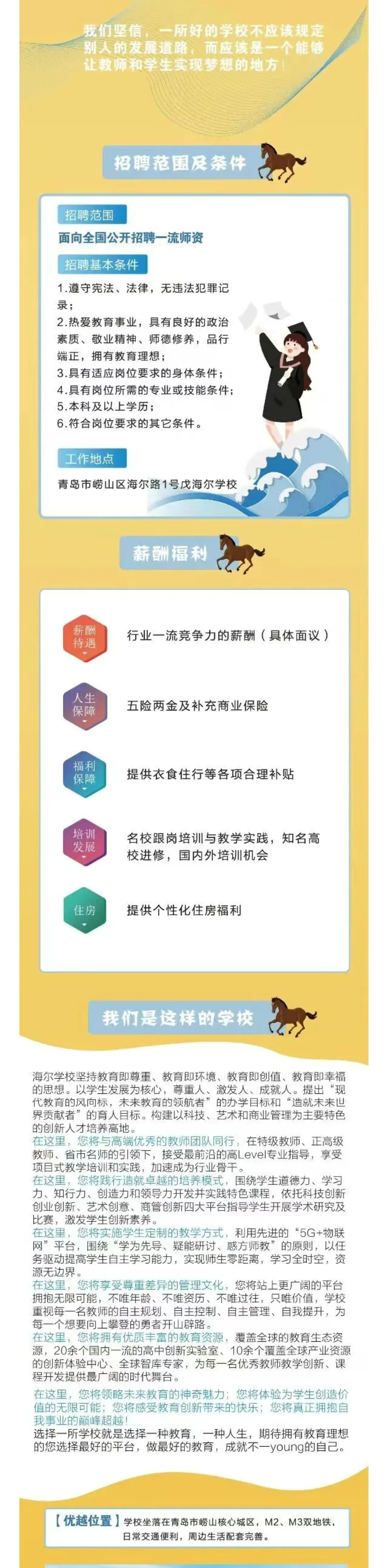 青岛海尔学校2026人才引进招聘计划笔试面试