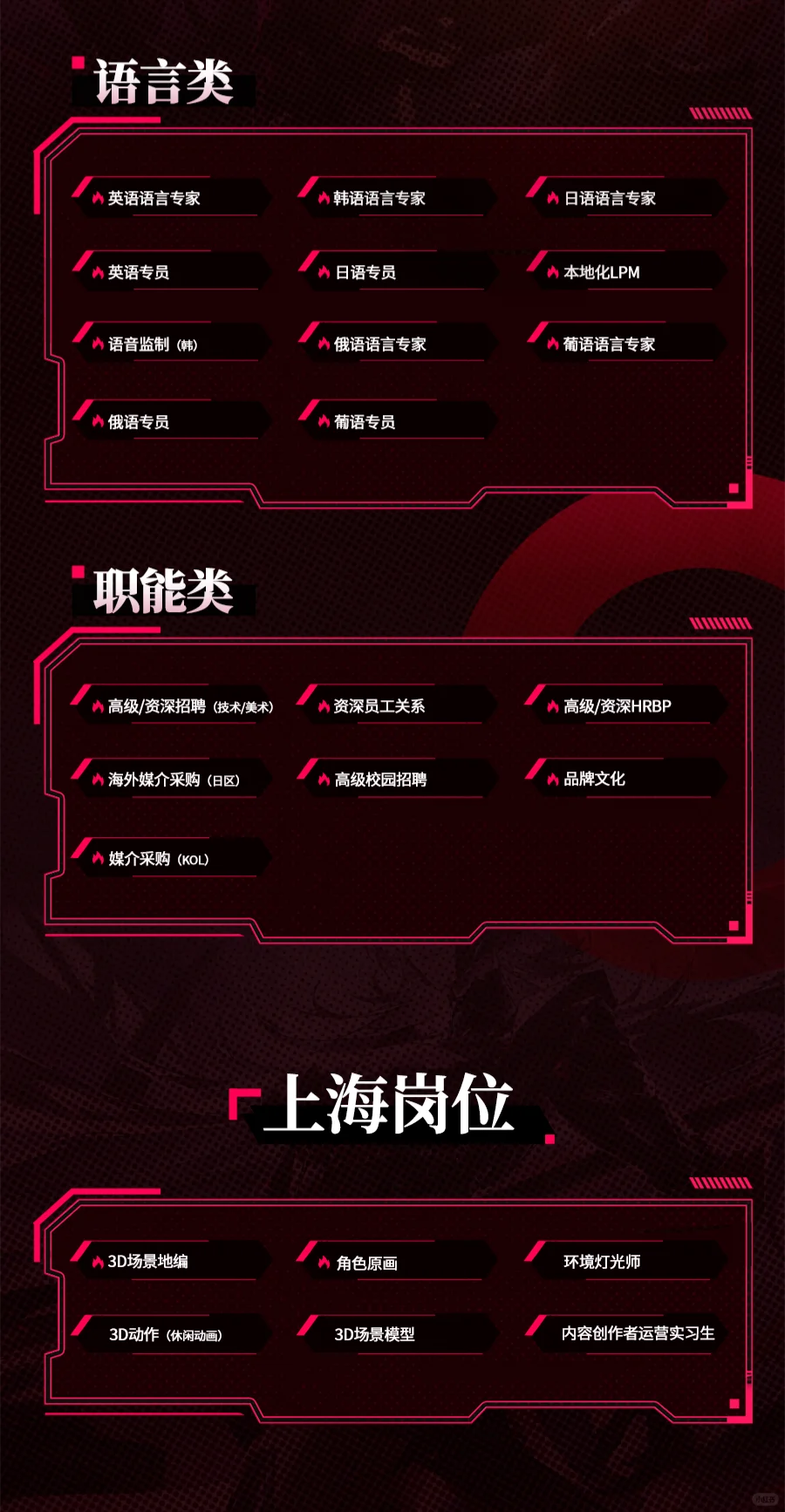 库洛游戏招人啦~