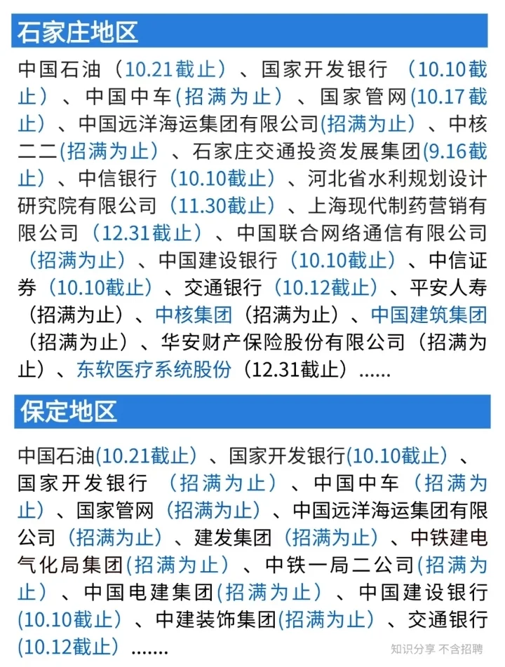 26 届河北应届生速来！校招汇总 list