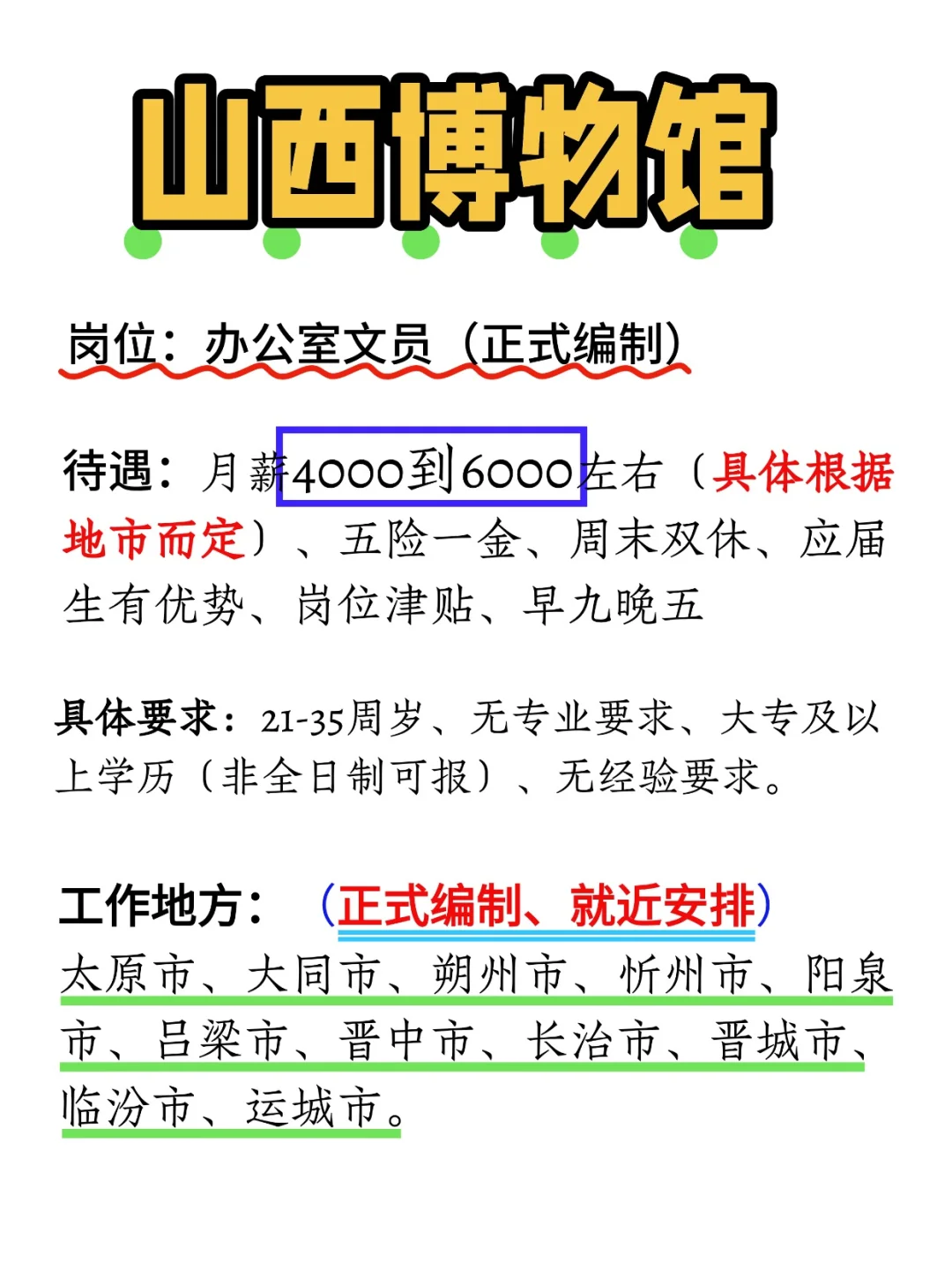 2025山西博物馆缺编了，大专35岁以下即可报
