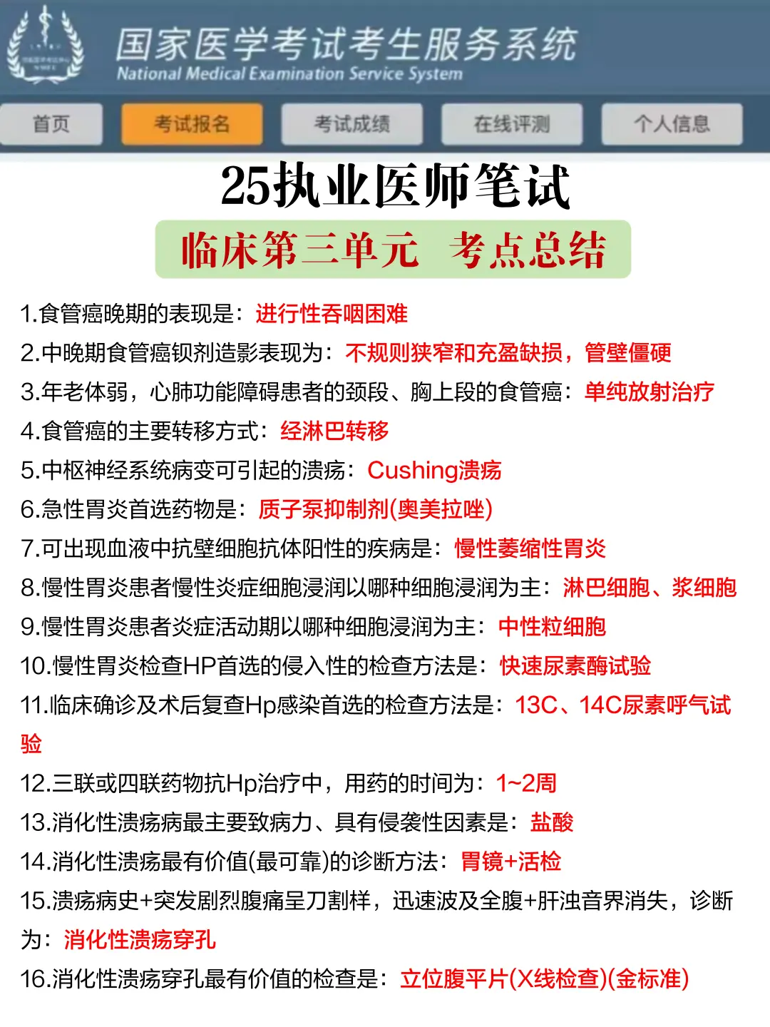 临床执业医笔试(二试)第一批淘汰者已出现！