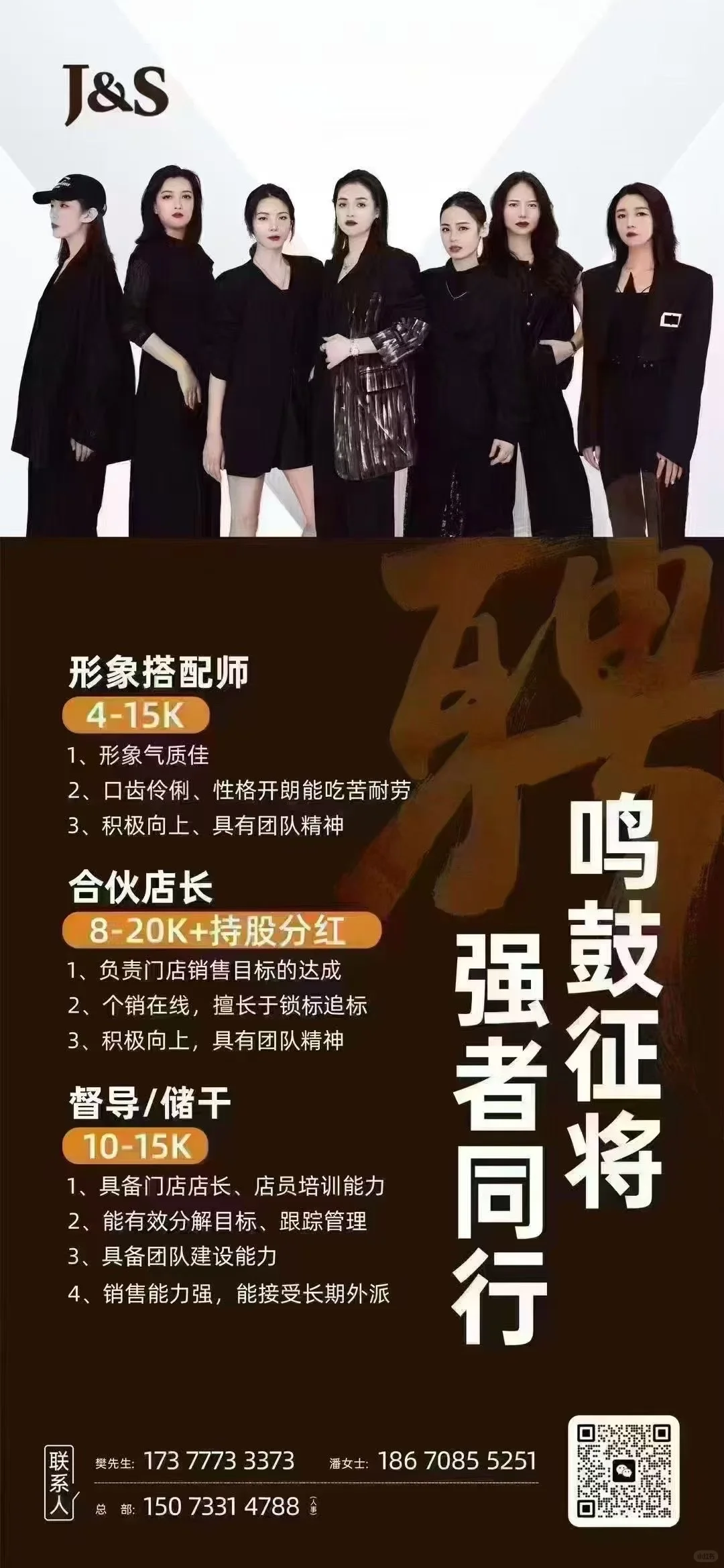 招人，招优秀的人！（高薪聘店长，导购） 招能