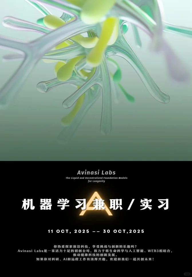 Avinasi Labs 机器学习兼职/实习招聘