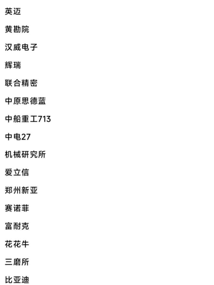 郑州头部企业盘点