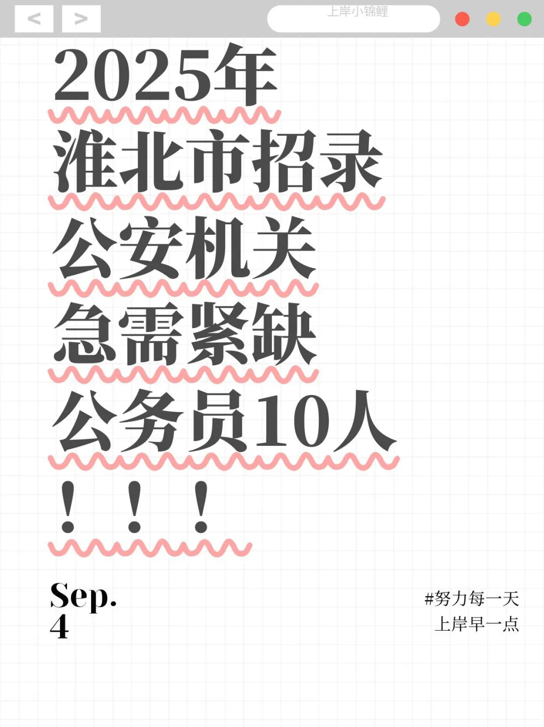 2025年淮北市公安机关招录专享公务员10人❗