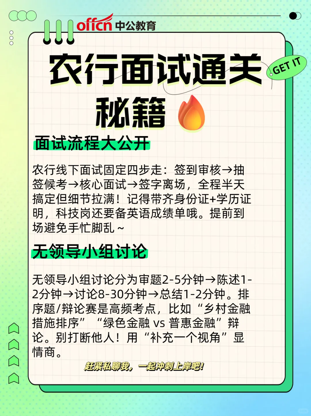 🔥农行面试通关秘籍！