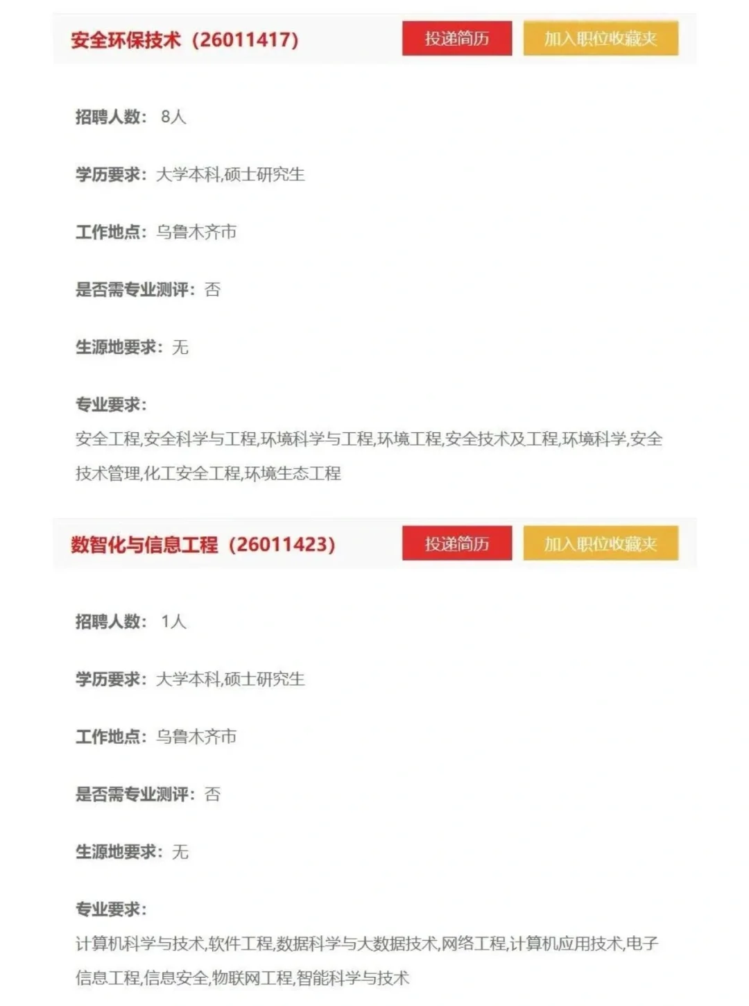 乌鲁木齐石化分公司招聘