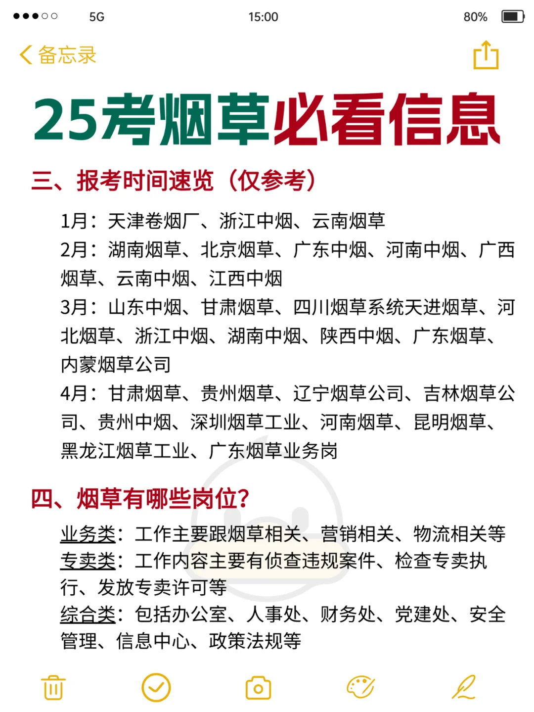 25想考烟草，这些信息必了解！🌟