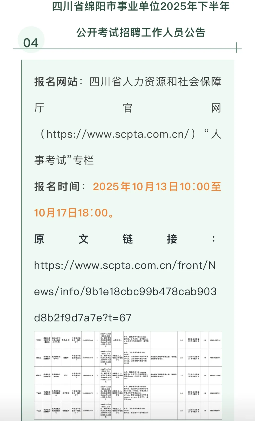 2025下半年四川省事业单位招聘汇总-上