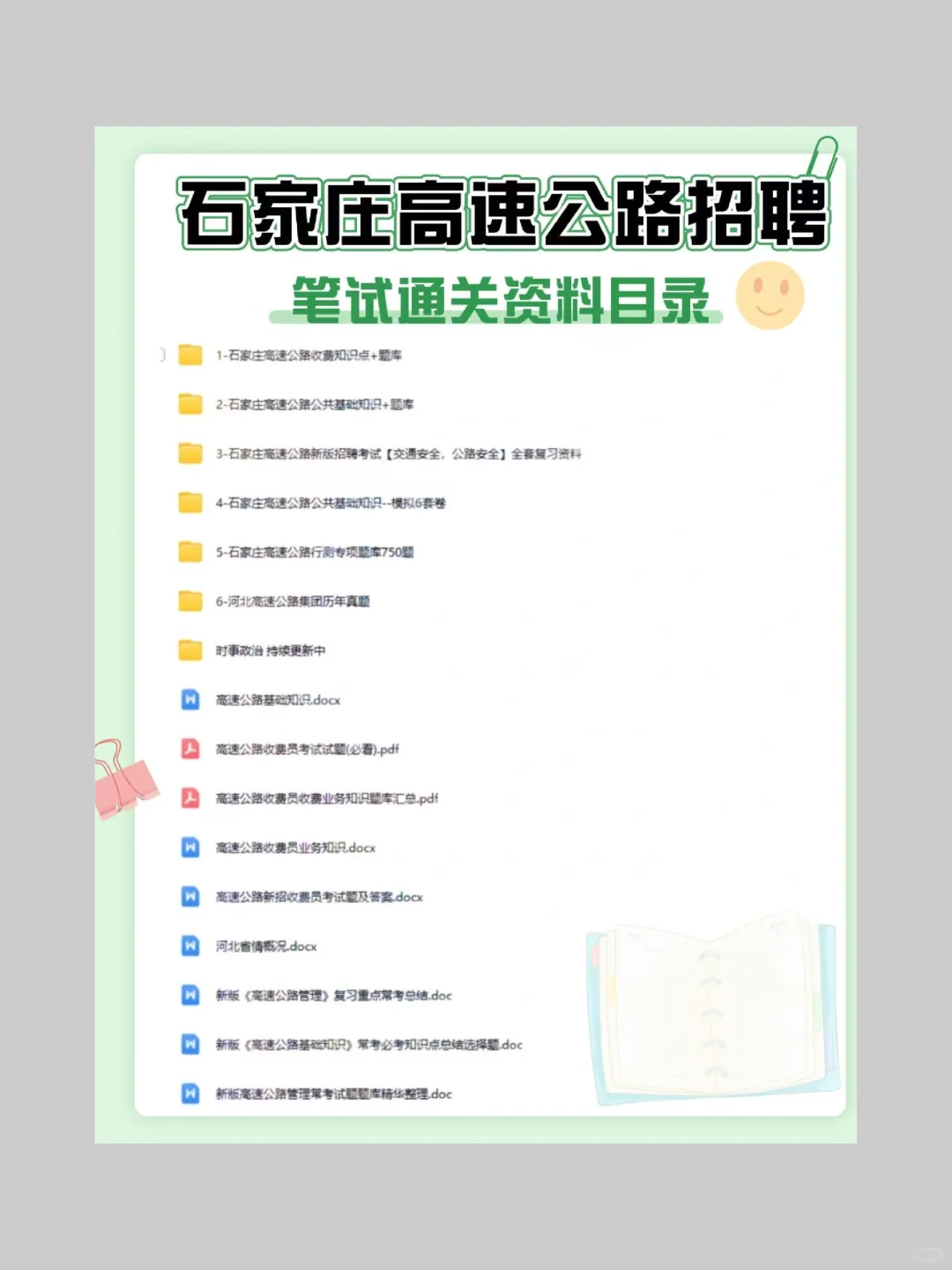 石家庄高速公路笔试，就考这些！