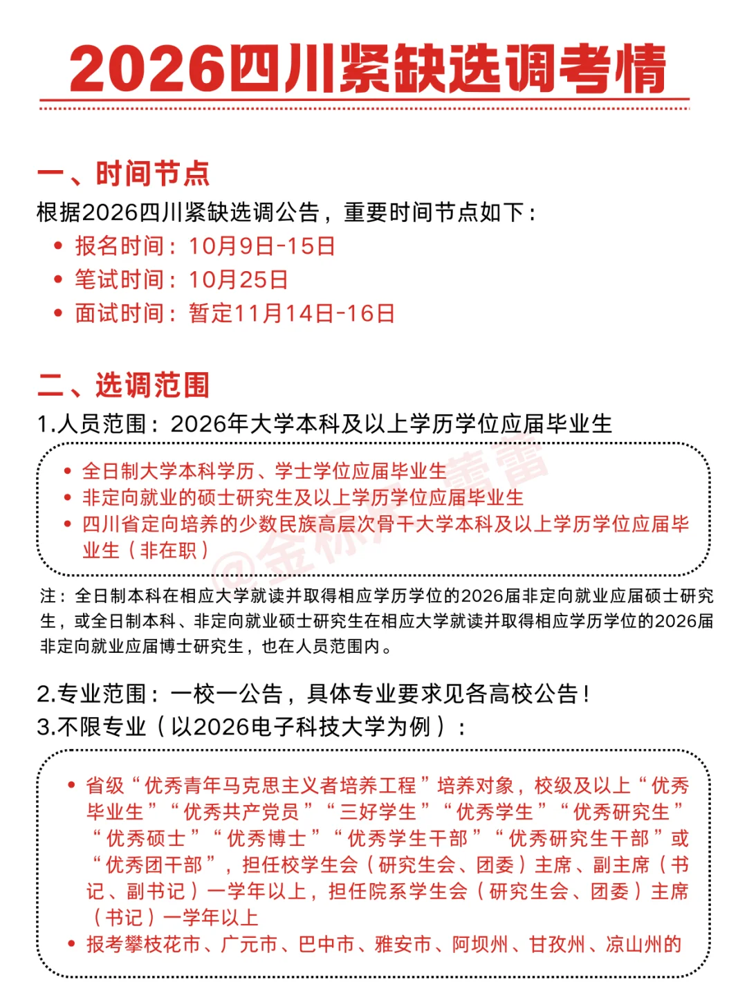 来了！2026四川紧缺选调笔试考情分析！