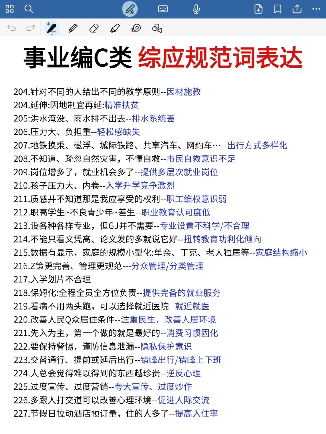 事业编C类，作文预侧就这30篇，年年仲