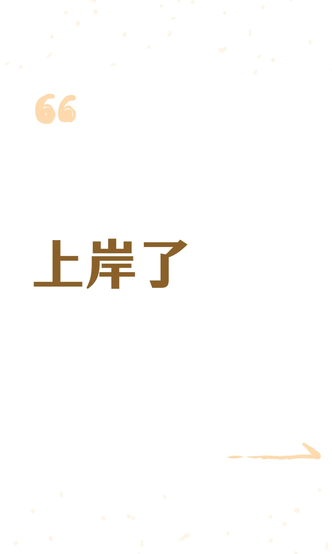 上岸了