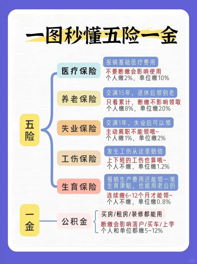 五险一金包含哪些？断缴有什么影响？