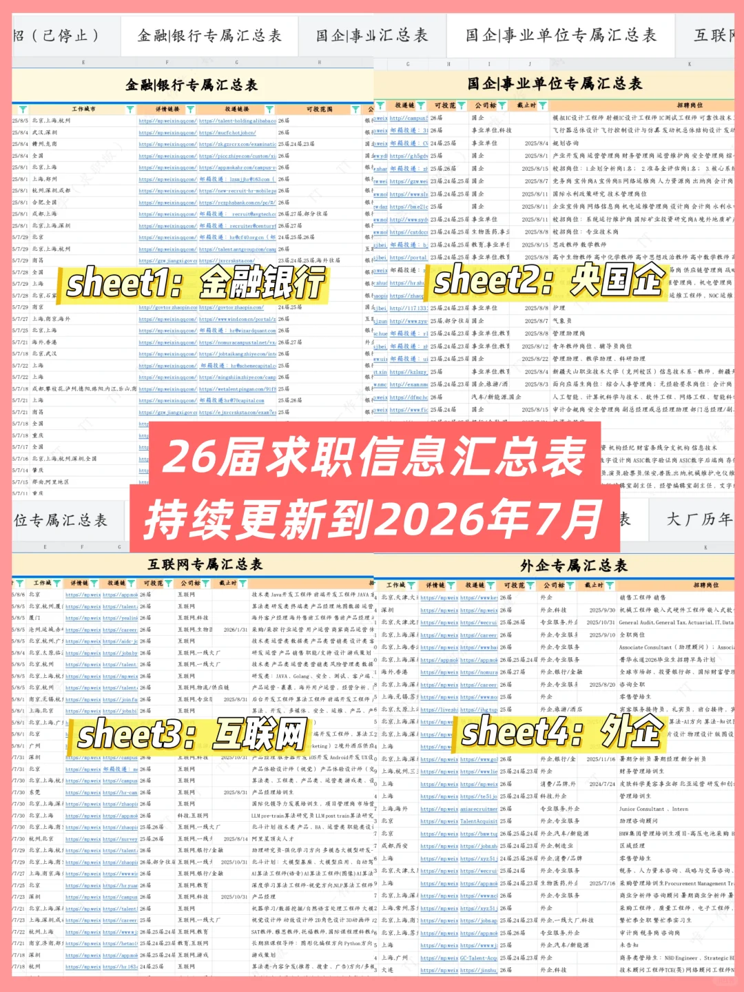 26届命真好免笔试秋招竟然这么多