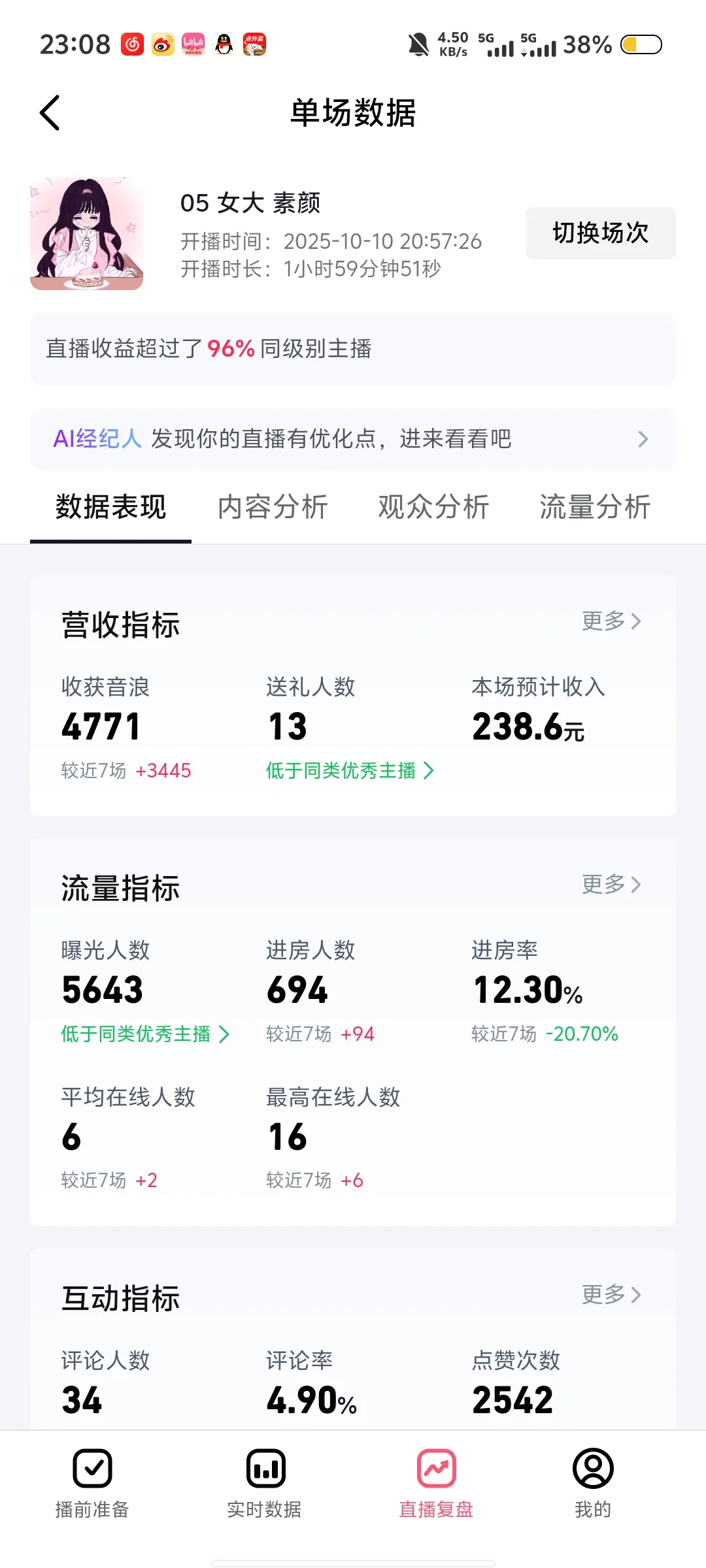 新人主播第十天