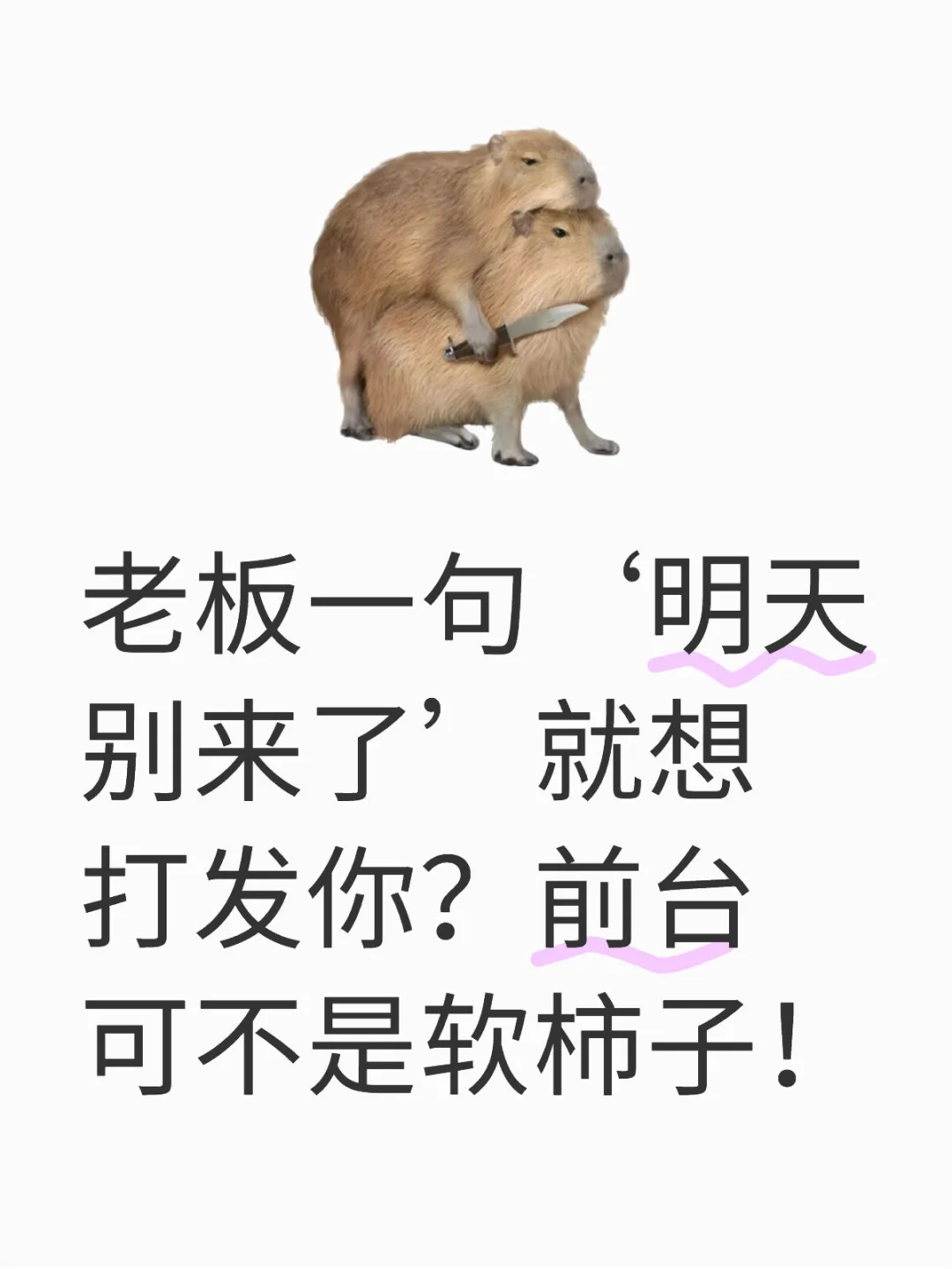 老板一句‘明天别来了’就想打发你？前台可