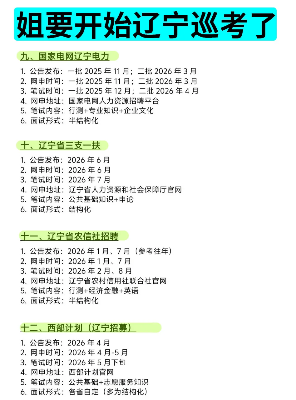 姐要开始辽宁巡考啦！！