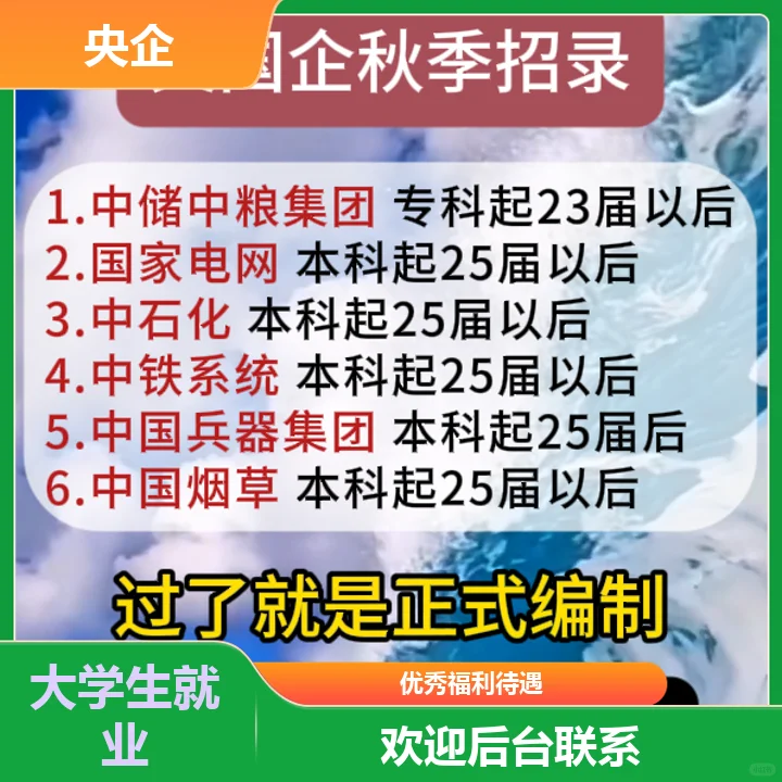 央企招聘管理专业规范