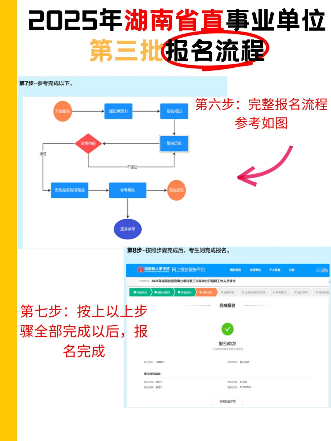 湖南省直三招报名开始！附报名完整流程