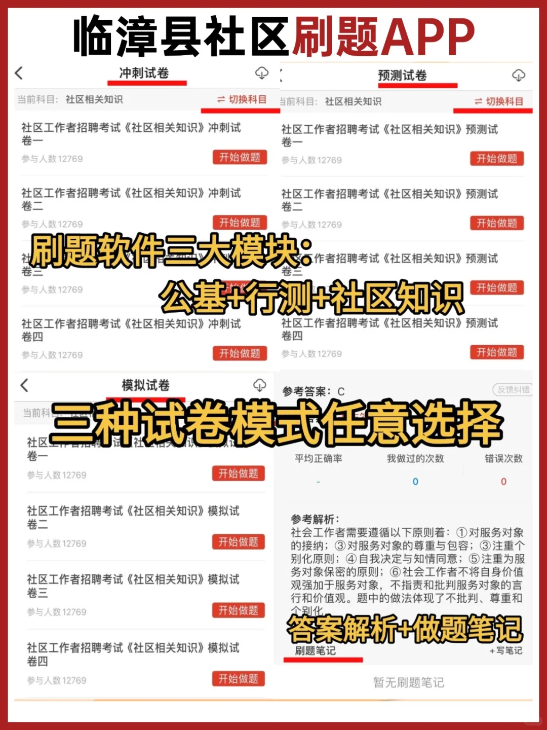 原来临漳县社区工作者招聘考试不难🔥看这些