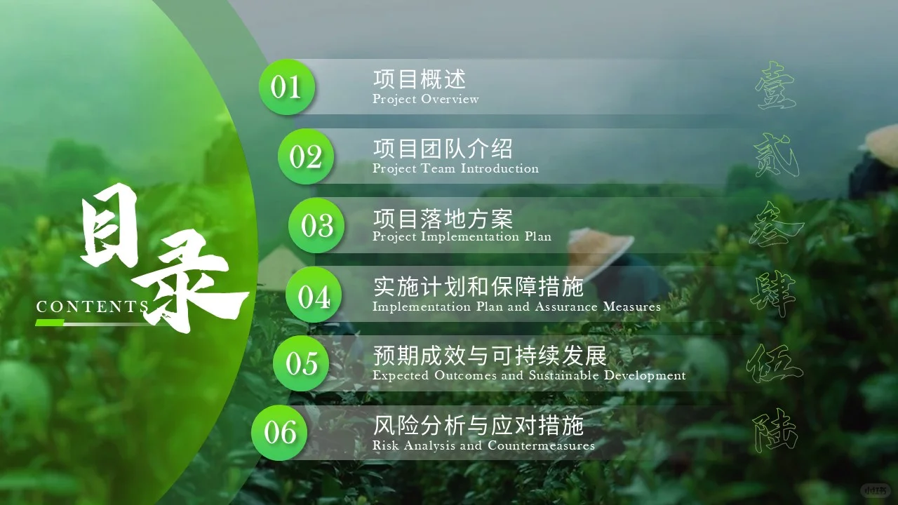 绿色乡村振兴生态茶园PPT
