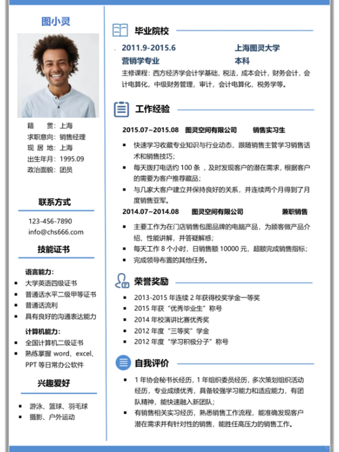 海投0回复？这组简历模板是你的救命稻草！