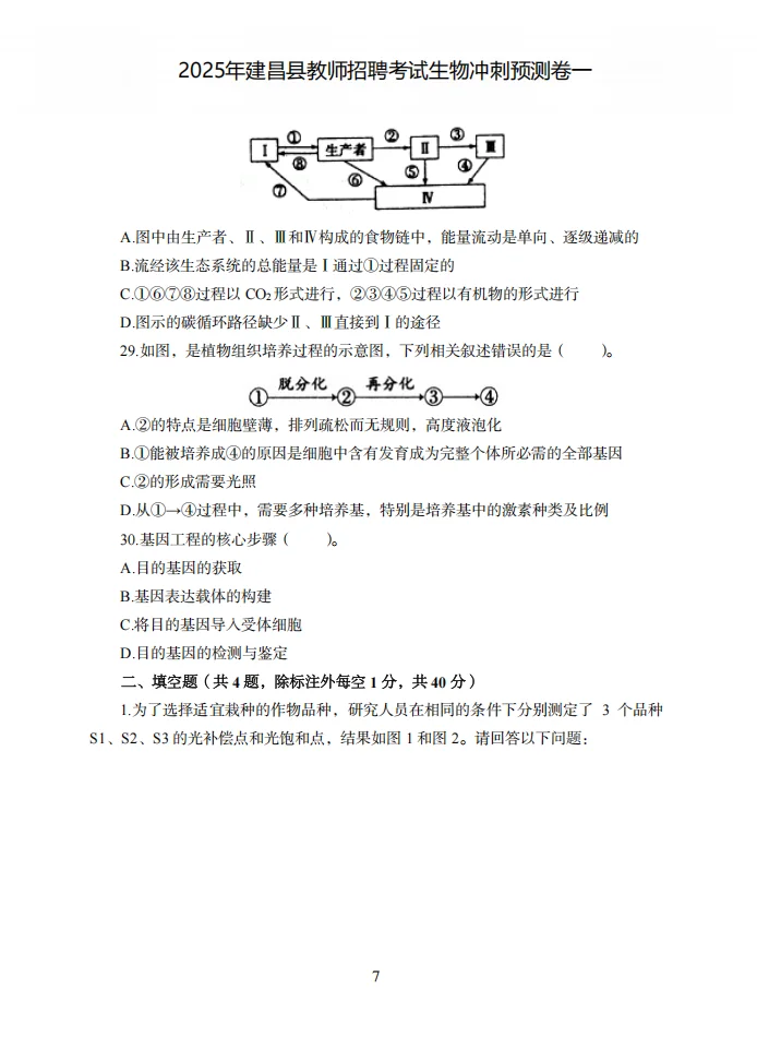 刚刚！25建昌县教招考前预测卷已出！