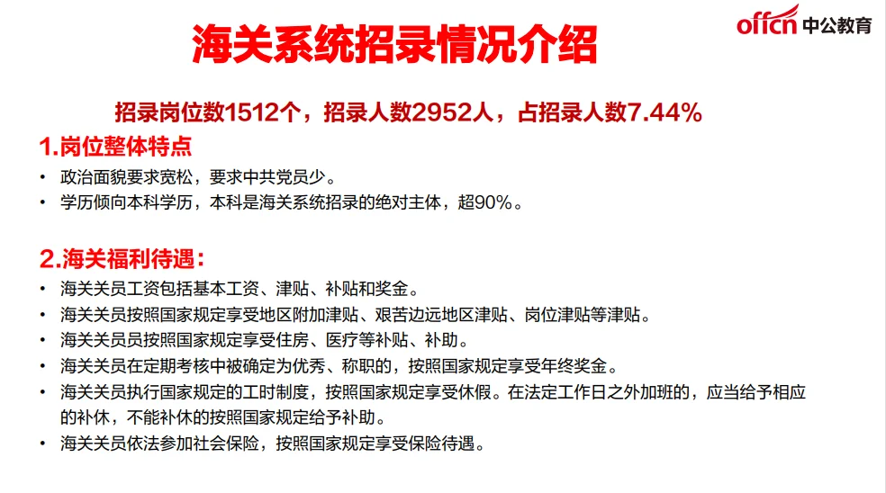 招录岗位数1512个，招录人数2952人