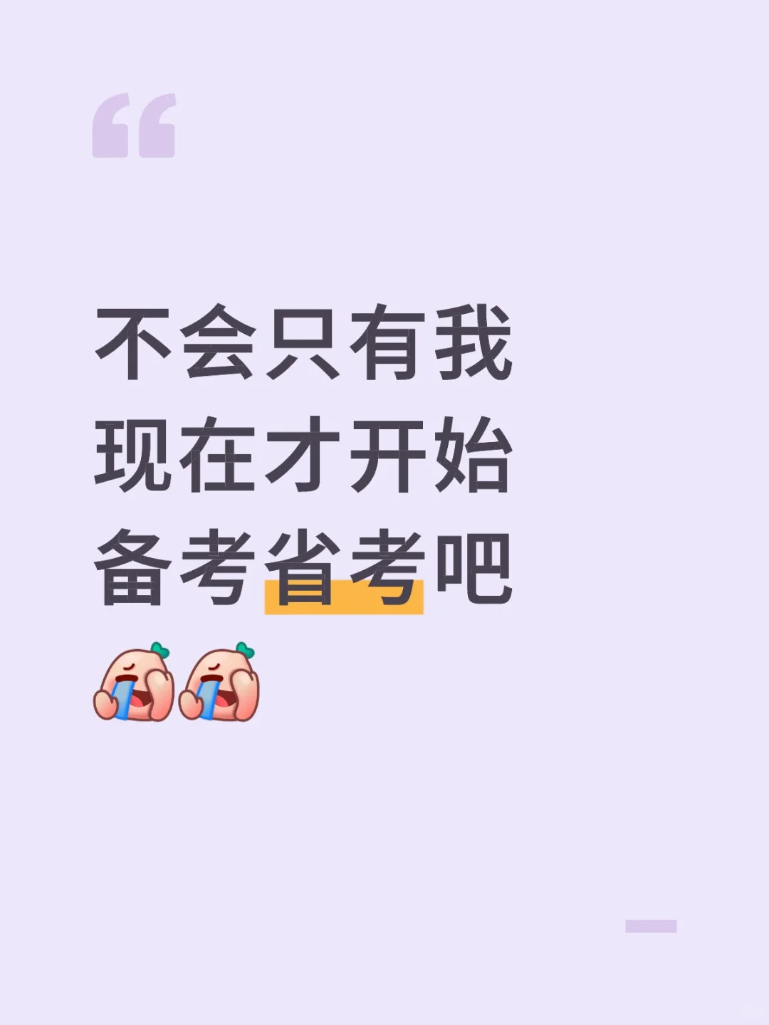 不会只有我现在才开始备考省考吧