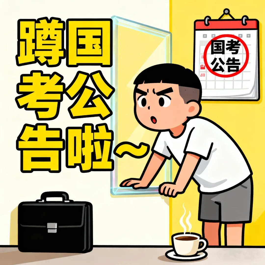 蹲国考公告啦～