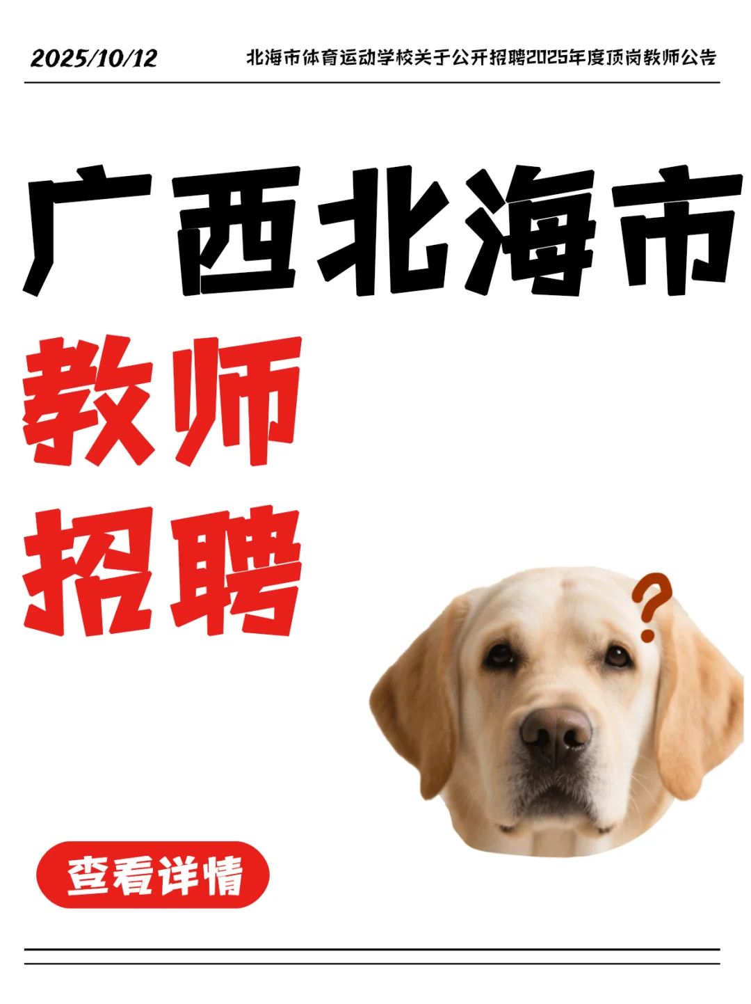 🏫北海体校2025顶岗教师招聘📢