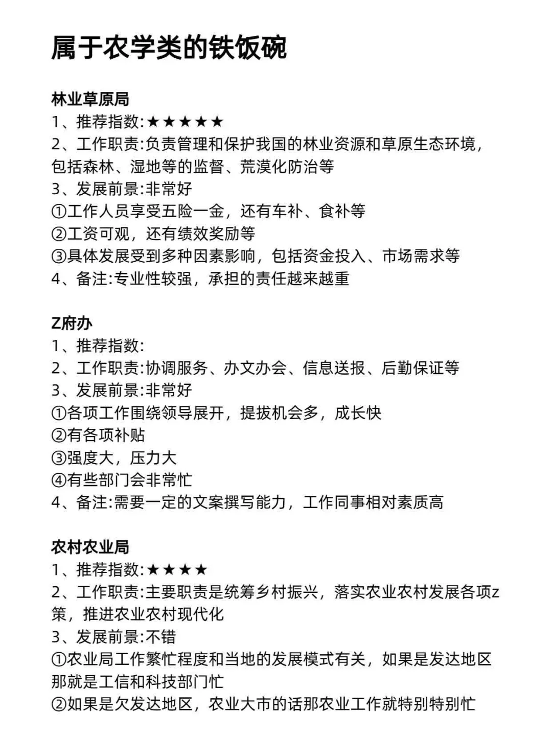 今年农学类专业考公真的赢麻了！