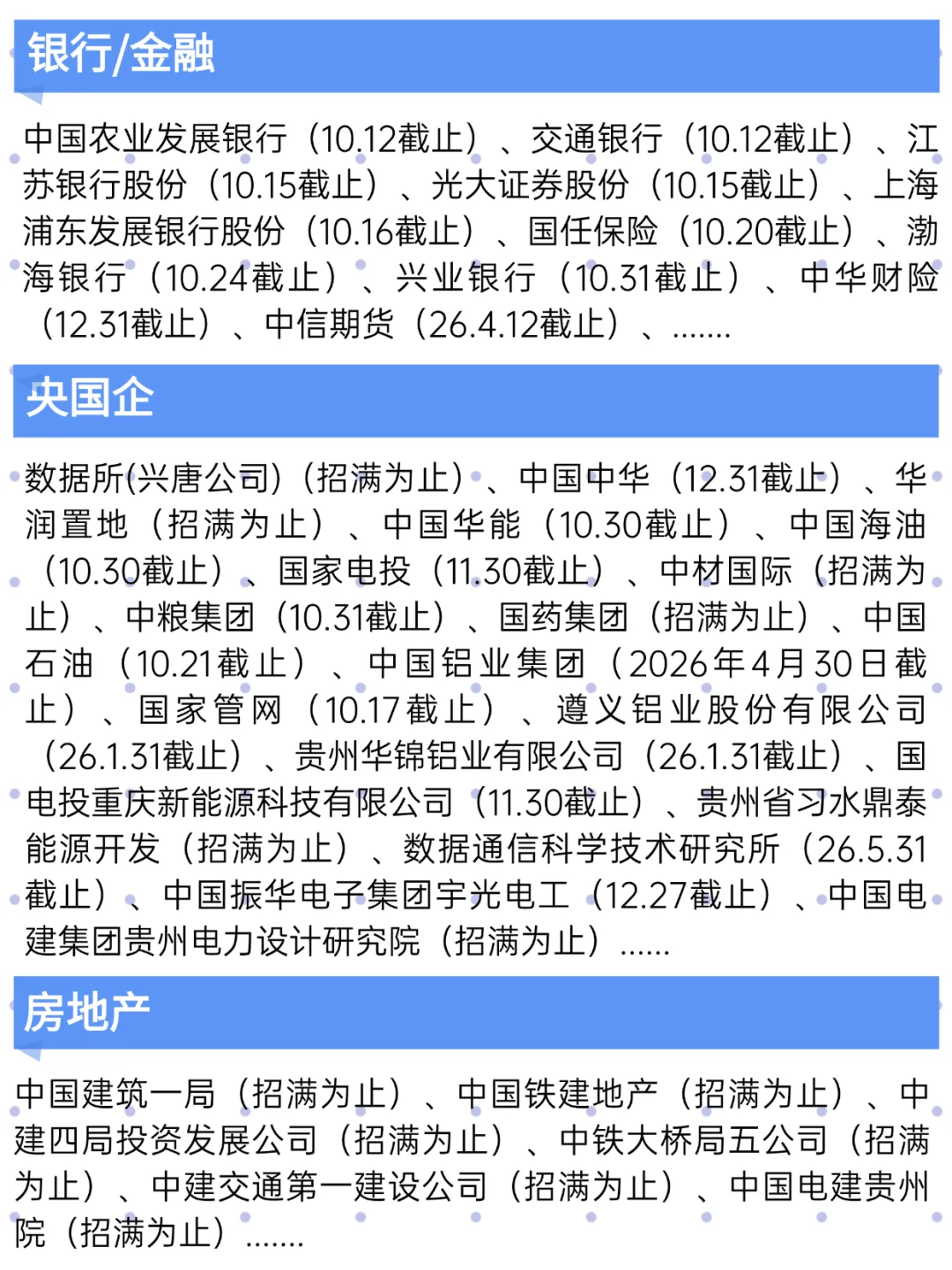 周末也不要忘记投贵州校招☀️！