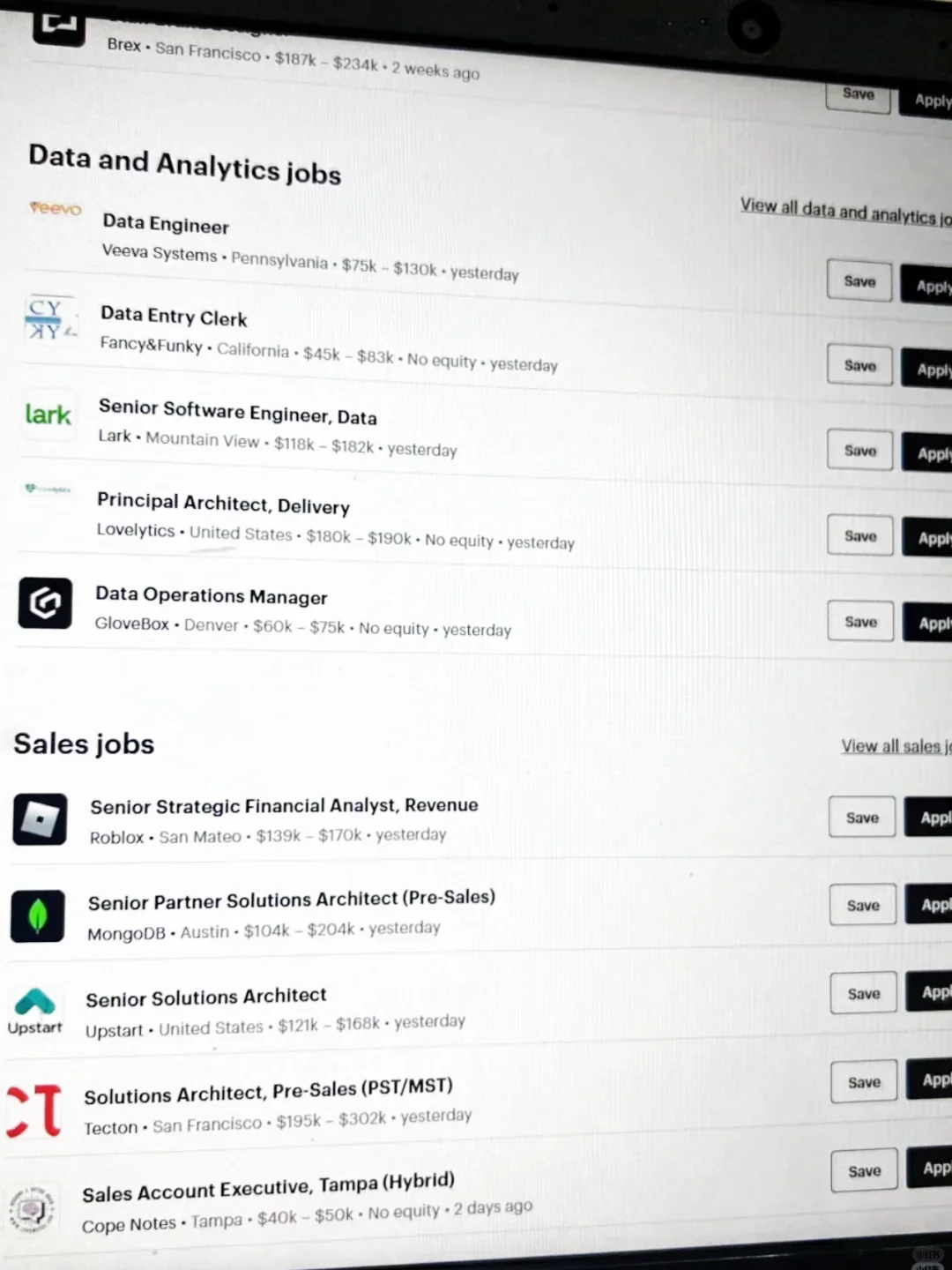 发现一个土澳startup jobs的找工web