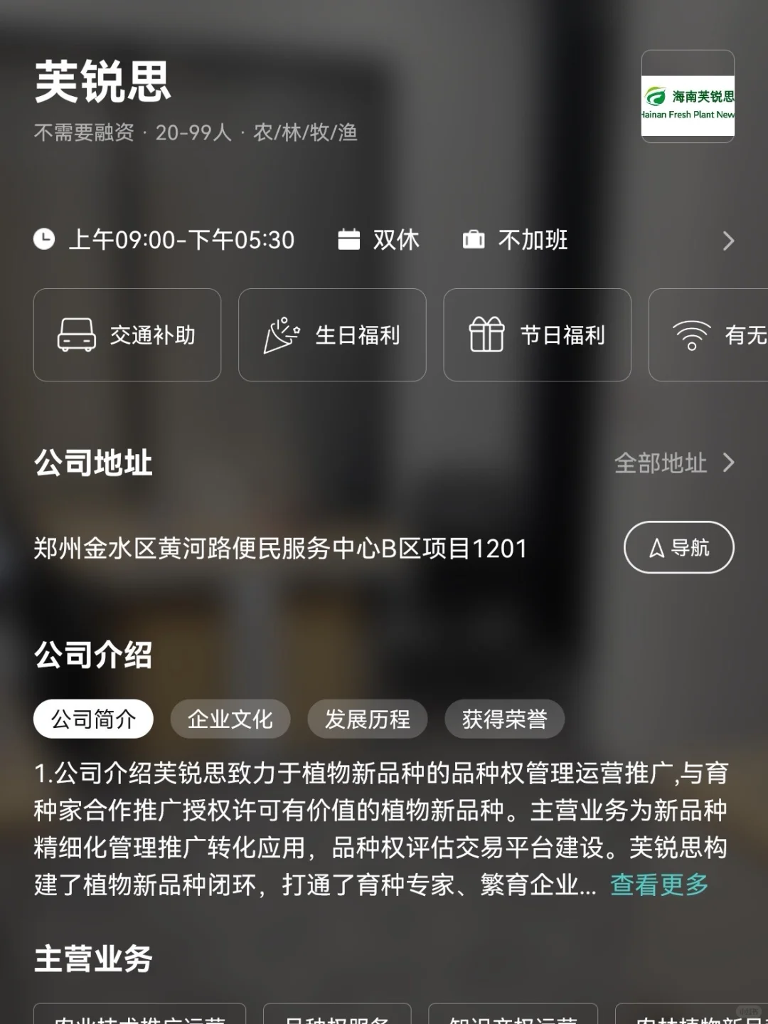 郑州双休小众冷门公司