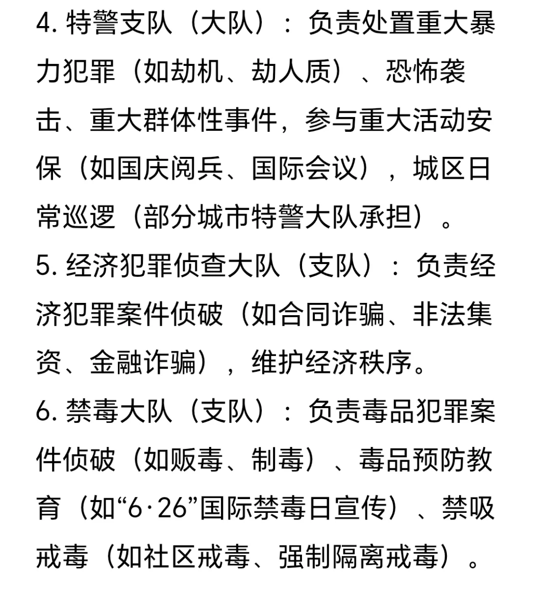 公安系统岗位层级与职责详解（刑侦文必备）
