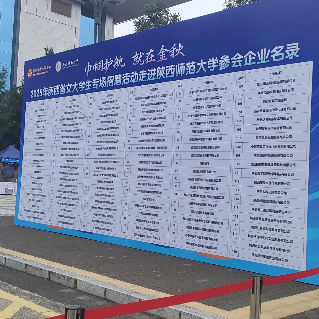 略微有点超前——女大专场招聘会