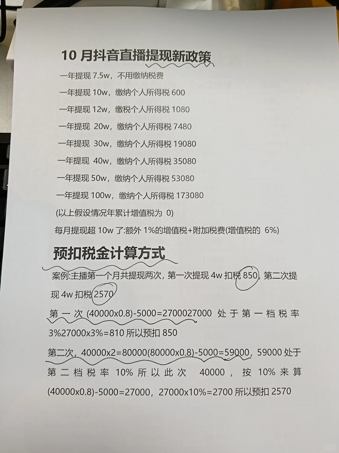 10月开始所有自媒体博主，主播都要交税了！