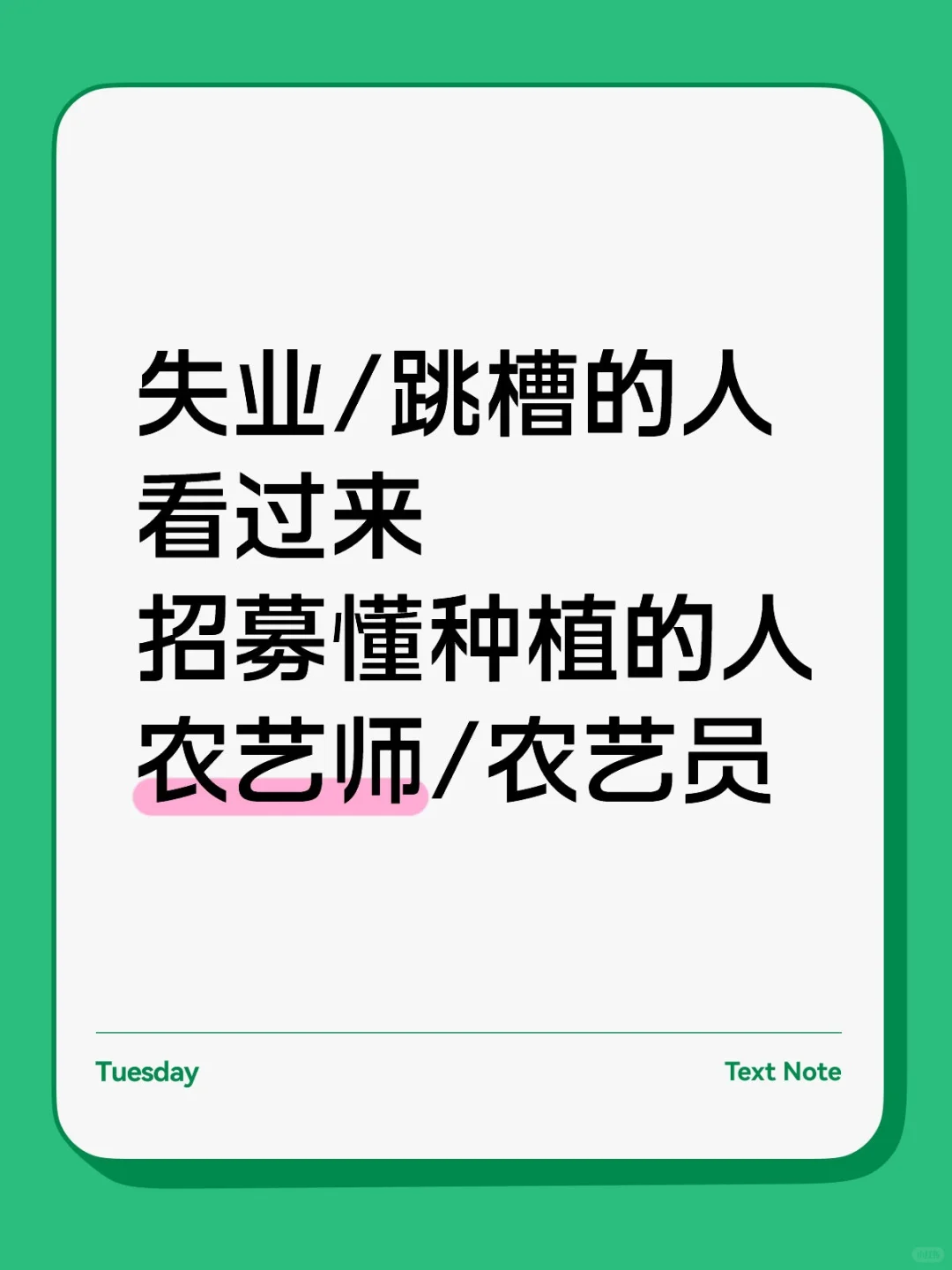绿色农场招募农业种植方面伙伴