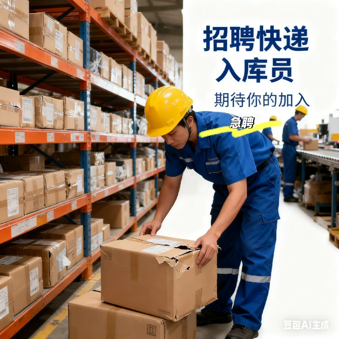 急聘快递驿站入库员