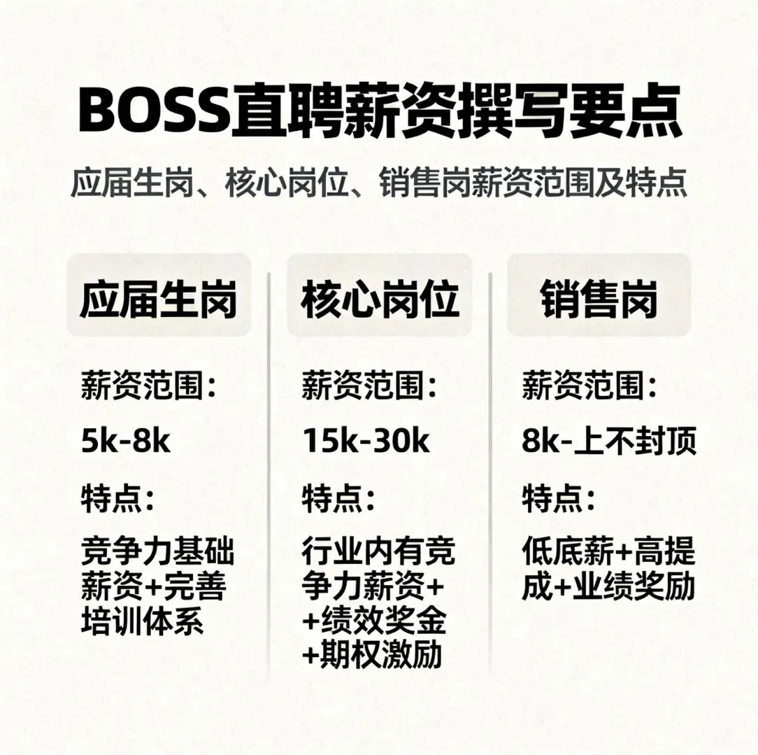 ③招搞定BOSS直聘薪资，求职者主动来