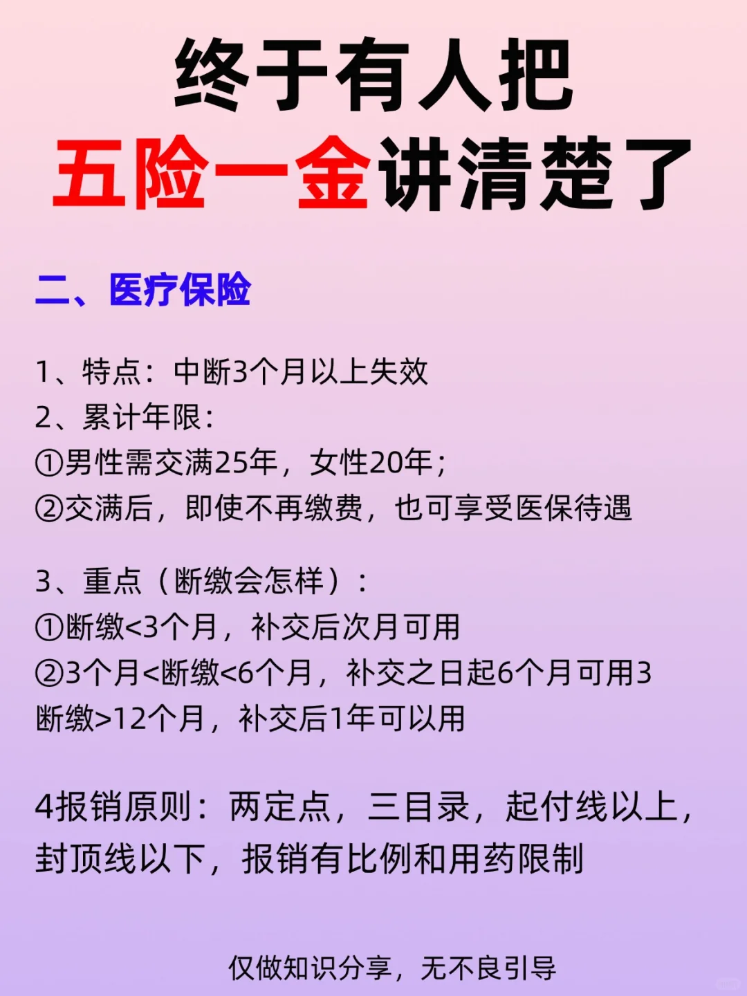 有人终于把五险一金讲清楚了