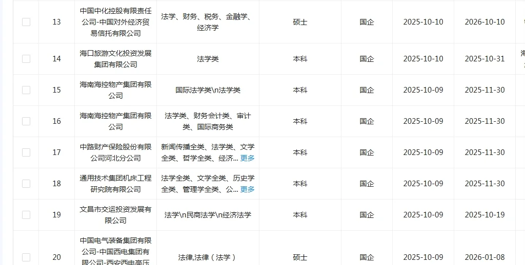 学法学的同学快来捡漏啦