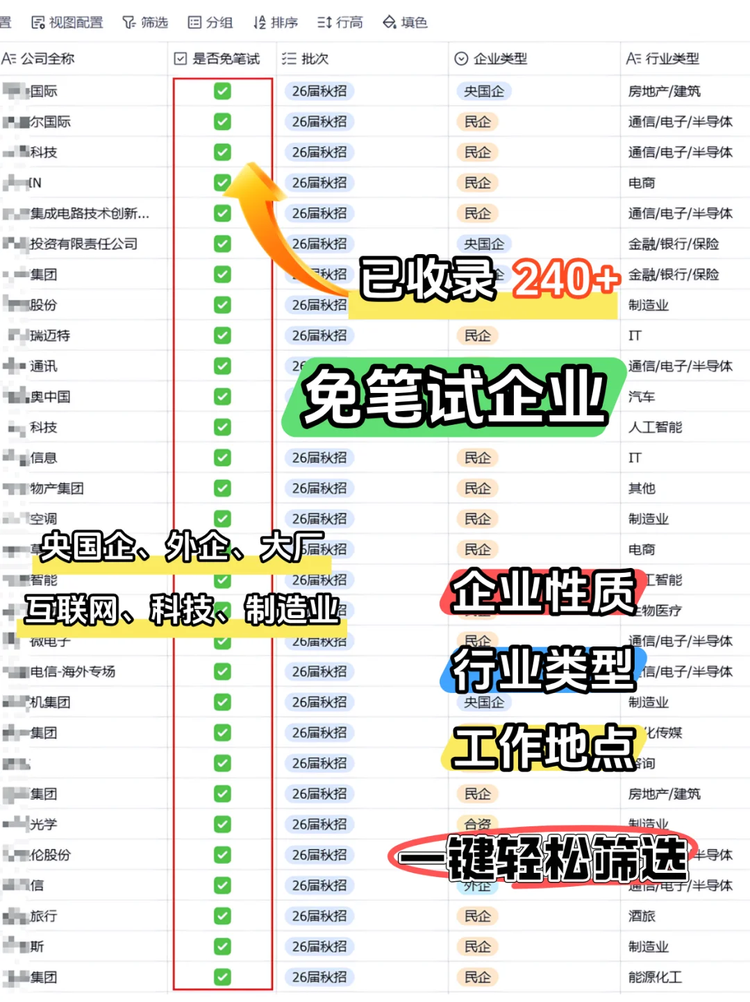 秋招0面邀的先把免笔试投完
