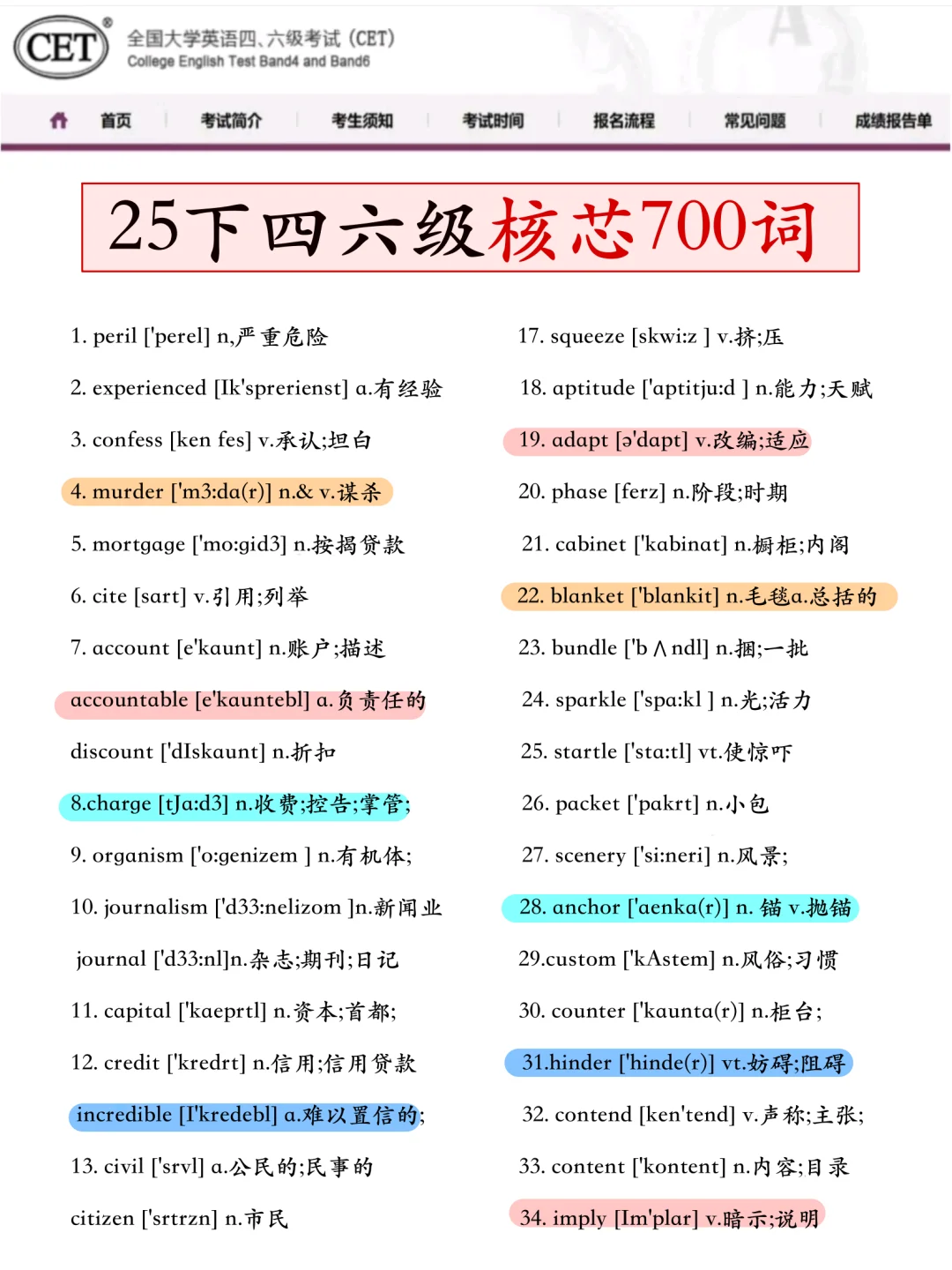 给大家普及下，四级过线需要达到的强度