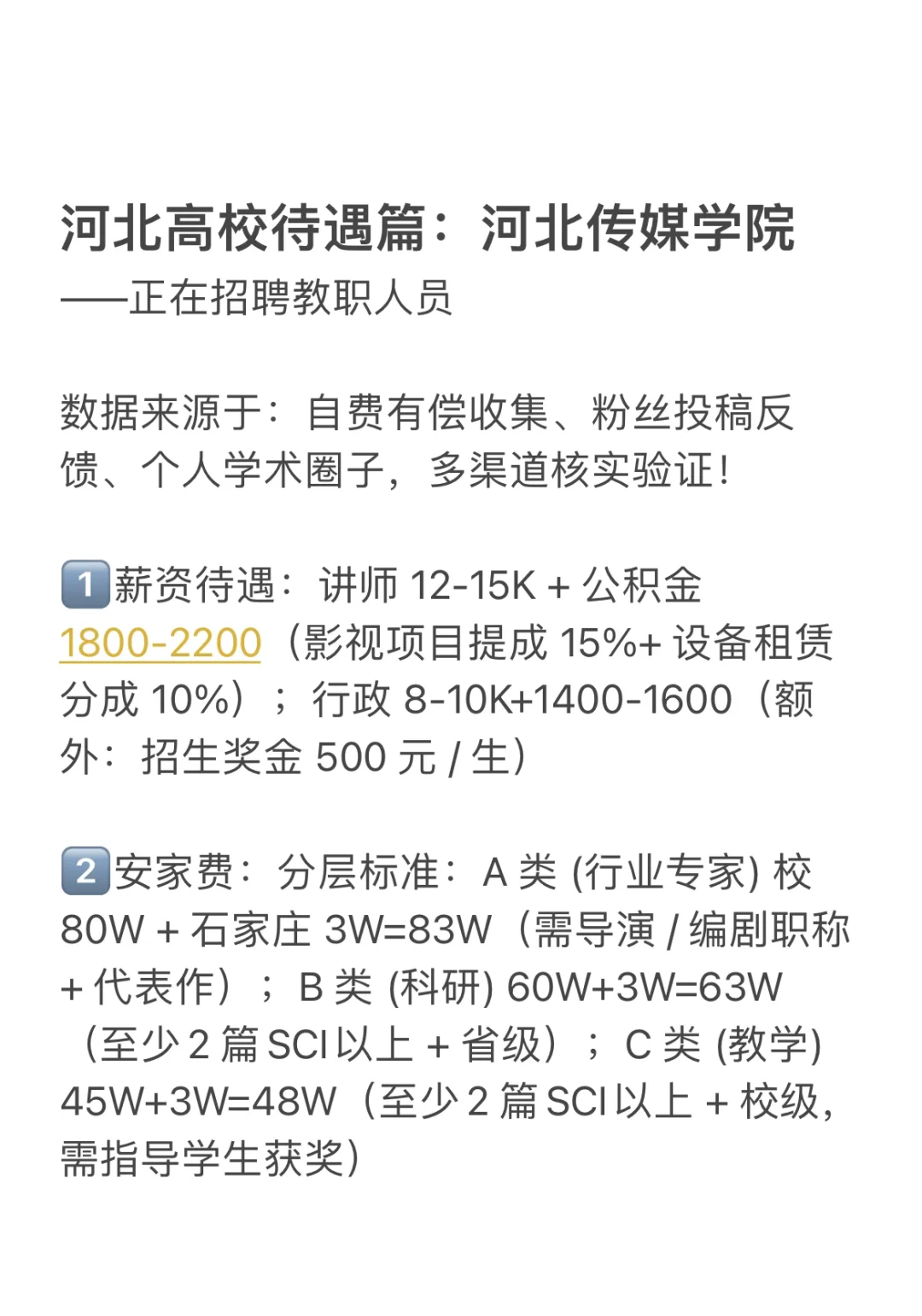 河北高校待遇篇：河北传媒学院