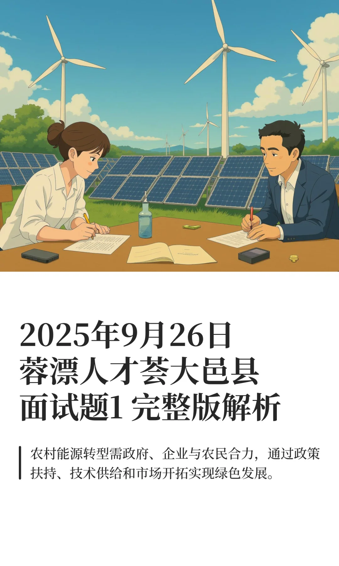 2025年9月26日蓉漂人才荟大邑县面试题1